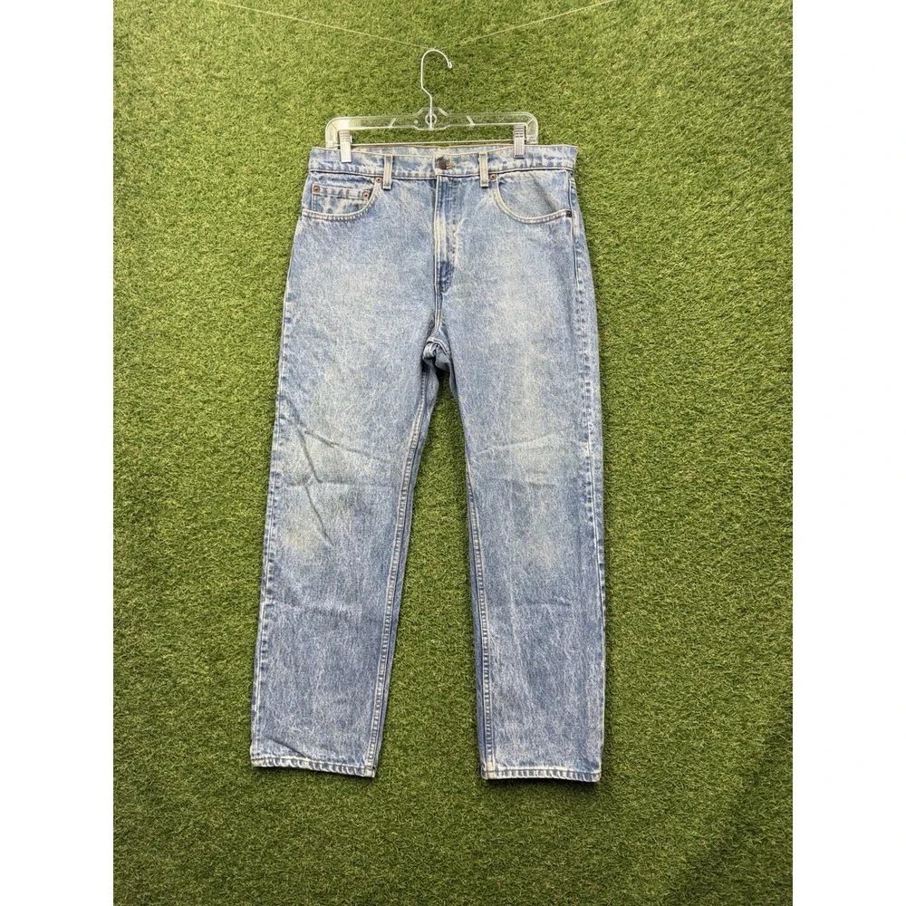 Vintage Levis 505 XX Jeans Mens 36x30 Acid Wash Made in USA Denim Workwear